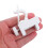 Adjustable Curtain Rod Brackets Plastic 2 pcs 5