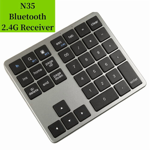 Numeric Keypad Bluetooth Wireless 28-Key Mini Keyboard