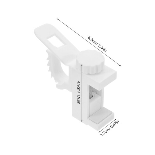 Adjustable Curtain Rod Brackets Plastic 2 pcs 1