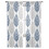 Sheer Curtains Grey/Navy Olive Leaf Watercolor 52"W x 84"L 7