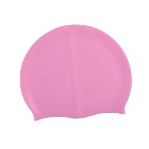 Silicone Swimming Cap for Braids and Locks Pink