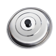 Extra großer Topfdeckel aus Edelstahl mit hitzebeständigem Griff, geeignet für Woks und Herdplatten