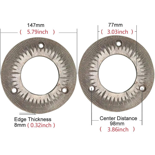 Grinding Sheets for 3000W 110V Grain Grinder 2PCS 1