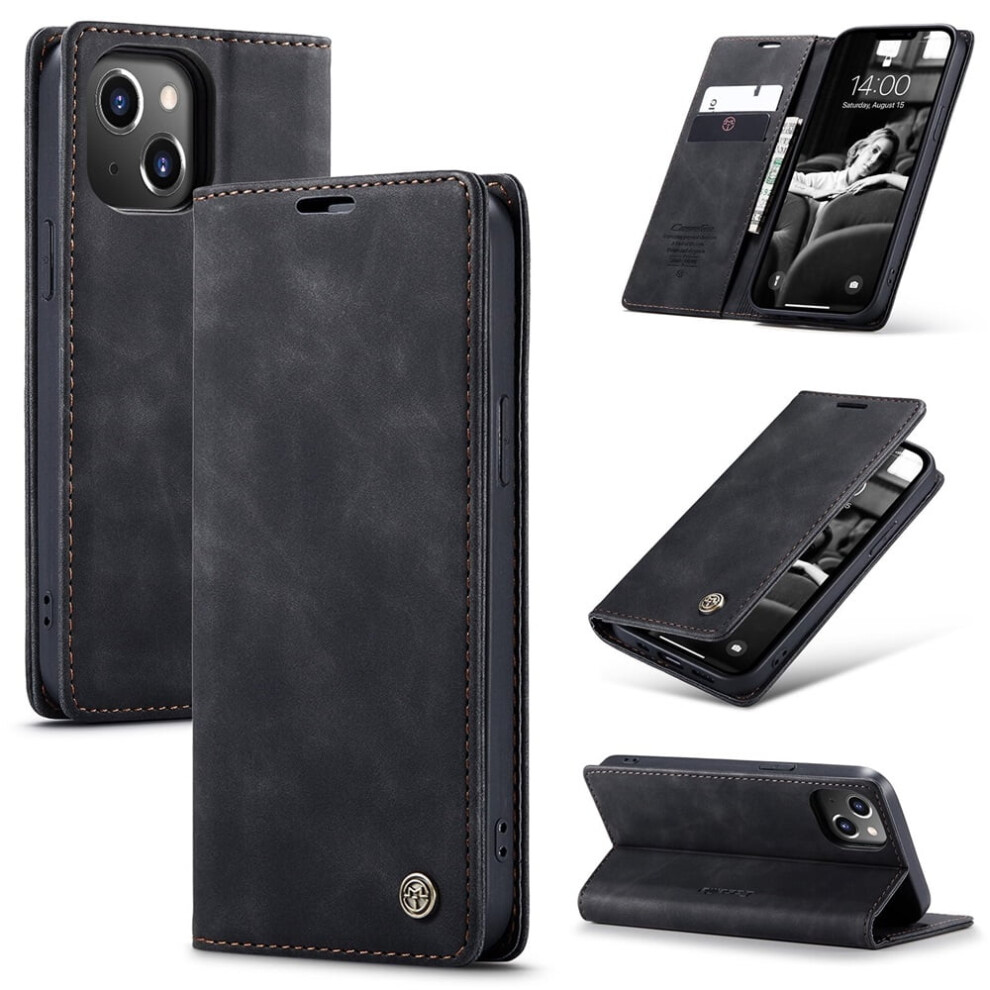 Caseme Leather Flip Wallet Case For Iphone 13 Â Black 974856096275