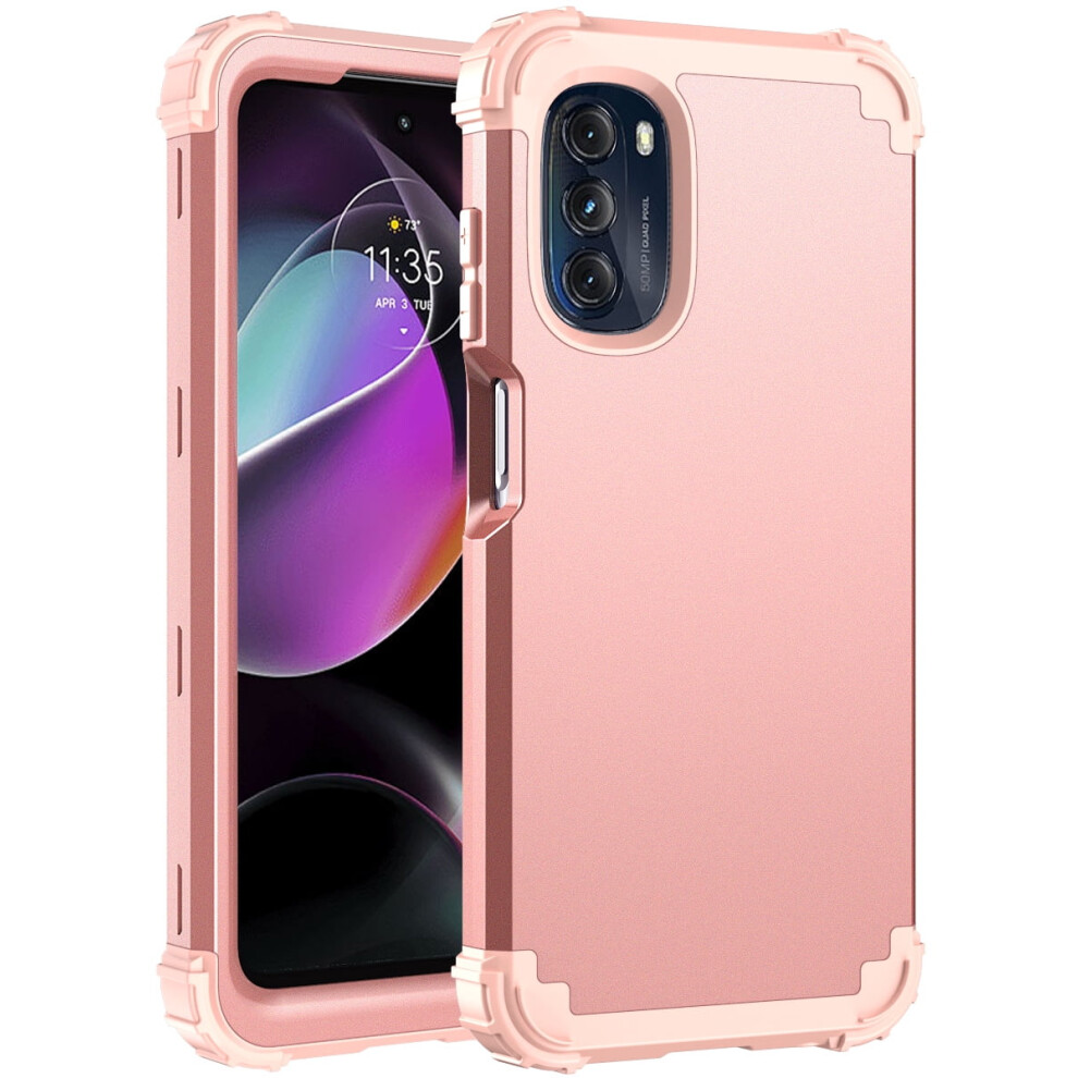 Motorola Moto G 5G 2022 Case Shockproof Hybrid Rose Gold 974856096602