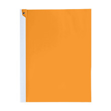 A4 Clear Front Report Cover Plastic Folder Orange 1 Pack