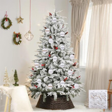 16pcs Transparent Plastic Christmas Ball Ornaments for Tree, Party, Holiday Decor – Compatible with Xmas Trees