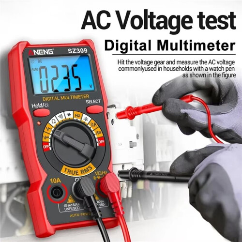 ANENG SZ309 Digital Multimeter 1999 Counts AC/ Voltage Current Capacitor Tester Resistance Diode Hz Buzzer Test Tools 1