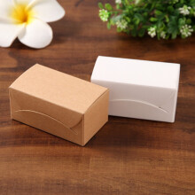 Stri 200pcs Retro Memo Pads DIY Kraft Blank Greeting Graffiti Postcard Handwritten Words Message Cards(each 100 of White, Leather Color)