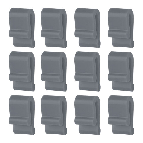 Silicone Dutch Oven Lid Clips Grey 12 Pcs