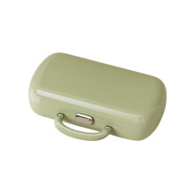 21-Pc Portable Sewing Kit w/ Dual-Layer Organizer, Thread & Needles – Compact 7.1"x3.7"x2", Lightweight & Durable, Red/White/Green