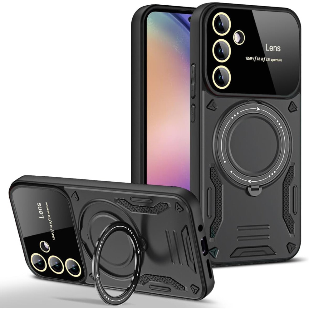 Galaxy S24 Fe Military Dual-Layer Case With Kickstand And 974856086191