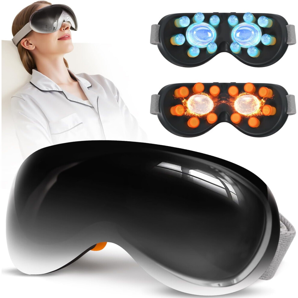 Eye Massager with Heating Cooling 14 Nodes Rechargeable