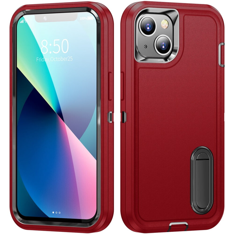 Iphone 13 Case Rugged Shockproof Dustproof Drop-Proof Red 968604590764