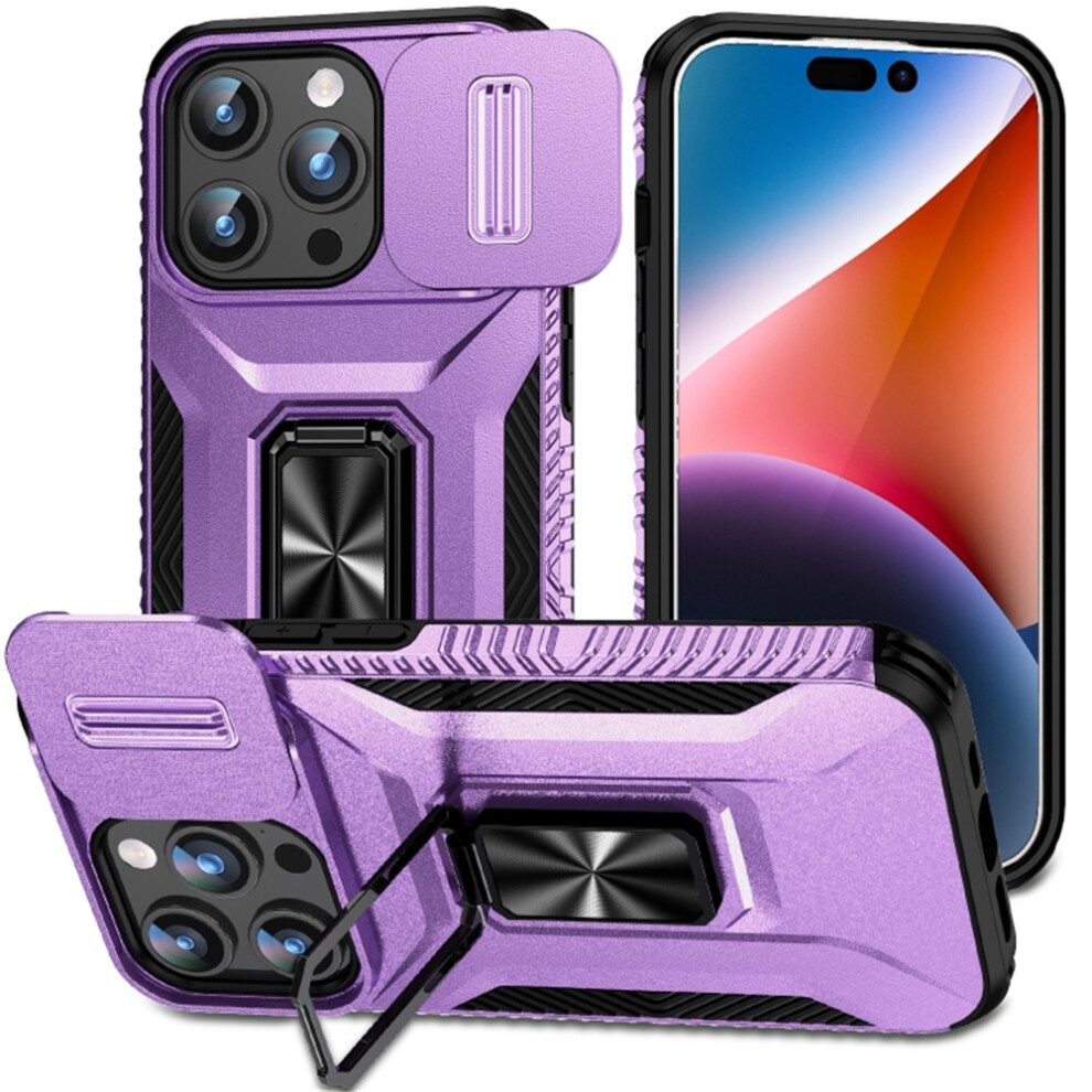Iphone 15 Pro Max Slim Shockproof Hybrid Case Purple 968604578397
