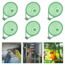 FRCOLOR plastic pigeon nesting bowl for pet birds 6 pcs