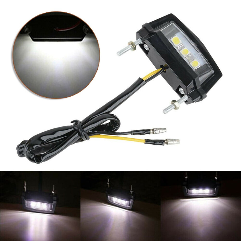 Led Motorcycle License Plate 12V Light 968604591815