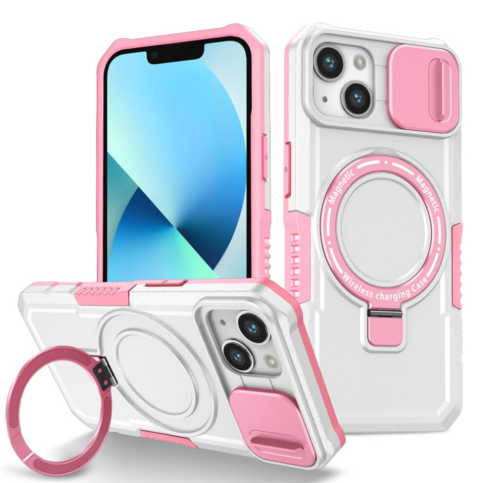 Iphone 13 Case 6.1 Inch With Sliding Camera Pink/White 968604577512