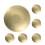 Antikke guld runde skuffeknopper 6 stk. 3