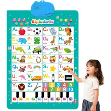 Bilingual Talking Wall Chart for Kids English Spanish ABCs