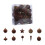 Velvet Christmas Balls Brown 24 PCS 1