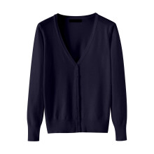 Women's Oversized V-Neck Cardigan Sweater Navy Blue XXXXXL