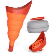 Foldable Female Urinal with Tube and Case