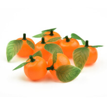 Zriyin10pcs Naranja artificial realista de simulación decorativa para el hogar