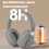 Over-Ear Bluetooth-hörlurar med dubbelt läge, vikbara och låga 6