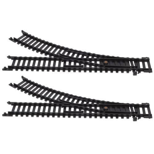 Masteelf toy train track expansion pack plastic 1 pair