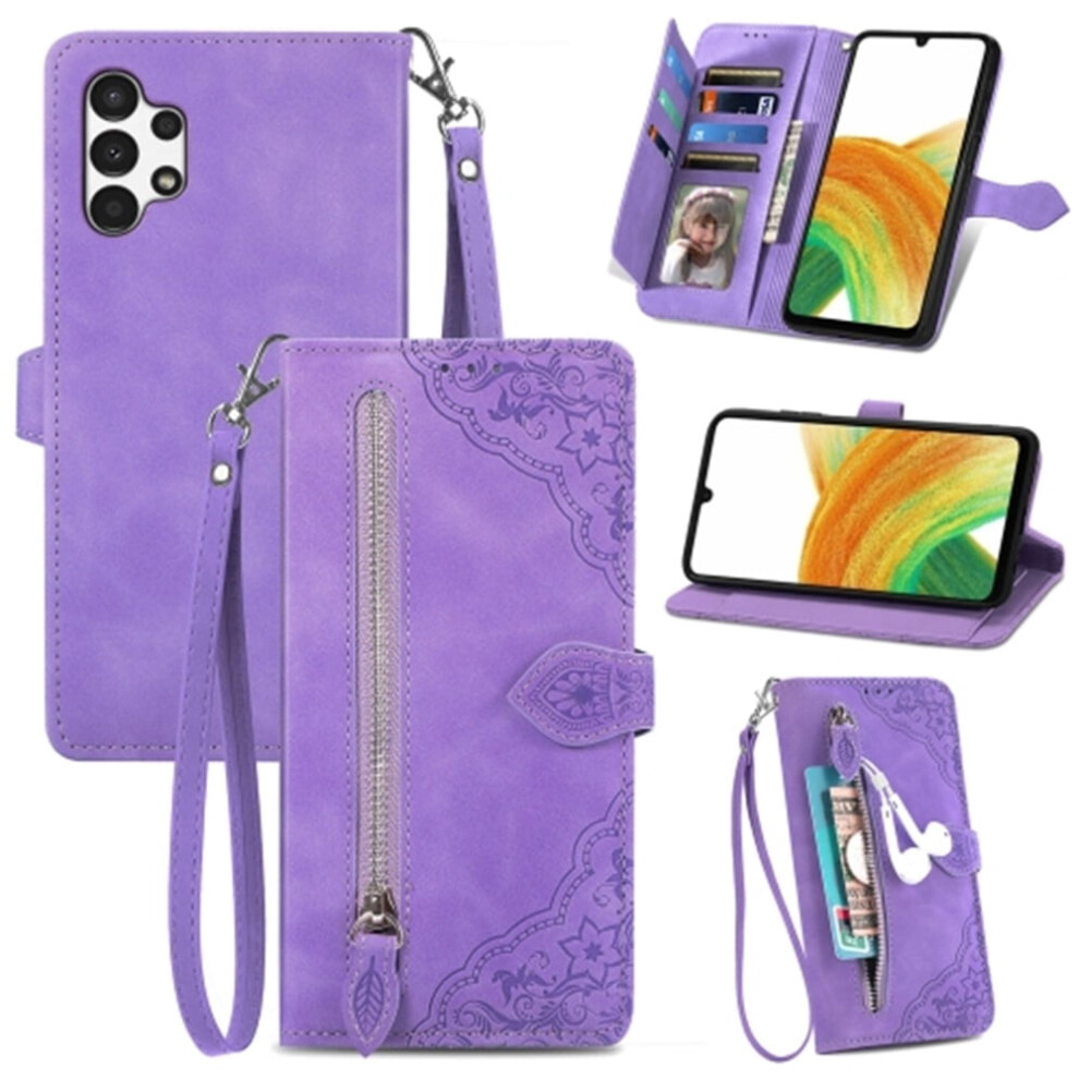 Samsung Galaxy A13 4G 6.6-Inch Pu Leather Flip Wallet Case 974856096749