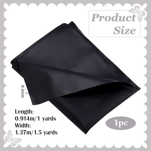 Black TPU Fabric Waterproof 54 Inch Wide 1 Yard
