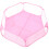 Portable Breathable Pet Playpen Pink Polyester 100 cm 1
