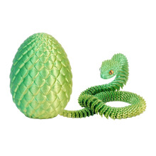 3D Printed Easter Snake Eggs with Rotating Gear & Snake Inside – Home/Office Decor, Desk Toy, Easter Gift – Compatible with 3D Printers