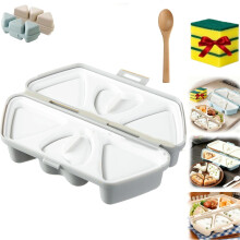 6-in-1 Onigiri Mold, Foldable Silicone Triangle Sushi Mold, Non-Stick, Easy Clean & Store – Compatible with DIY Sushi Making