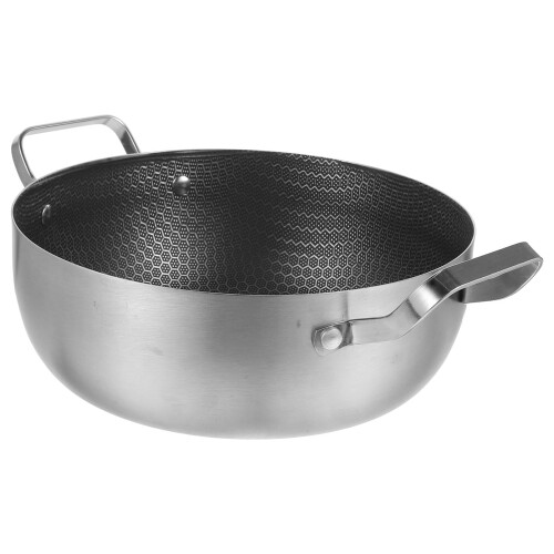 Nonstick Saucepan Stainless Steel Honeycomb 1 Pack 2