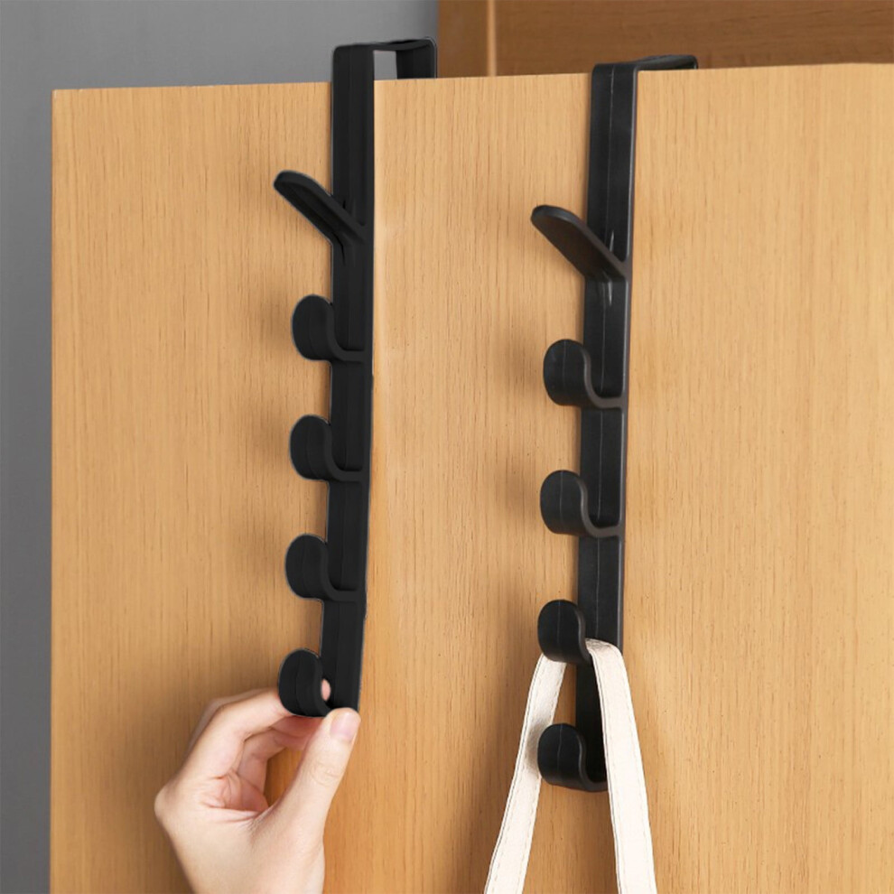 Over-The-Door Hook Organizer Rack Plastic 5 Layers 913211626658