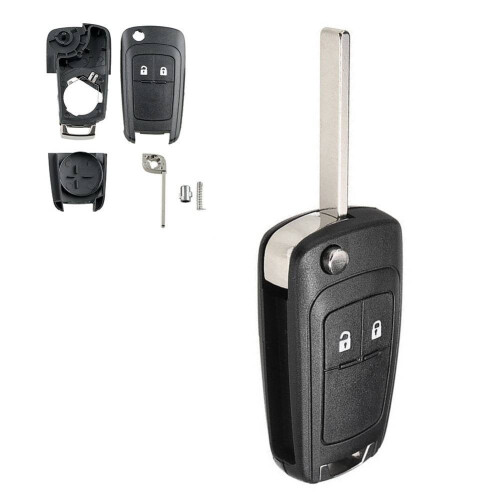 Chevrolet Key Shell Replacement 2-Button Folding