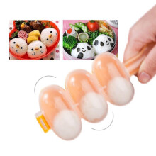 Sushi Rice Mold Maker PP Plastic 3-Piece Set 18.5x7x3cm
