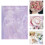 Geschenkpapier mit Blumenmuster, Minirolle, weiße Blumen, 10 Stück 2
