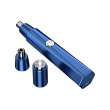 Men's facial hair trimmer for eyebrows nose battery operated