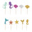 FRCOLOR Cake Cup Toppers Assorted Colors Premium Paper 39PCS 1