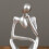 Gondolkodó Szobor Modern Üreges Figura 2 db 6
