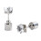Boucles d'oreilles carrées LED lumineuses vertes (paire) 2