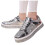Damen Athletic Light Runner High Top Sneakers Silber Größe 6
