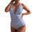 Women's One-Piece Bathing Suit Blue Monokini 1