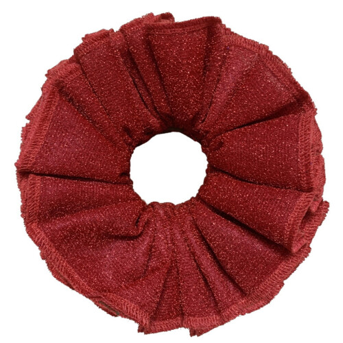 Glitter Hair Scrunchie Thick Oversized Ponytail Holder