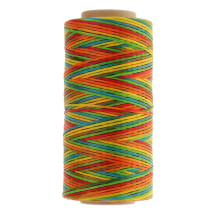 Flat waxed thread for leathercraft 260m 0.8mm colorful
