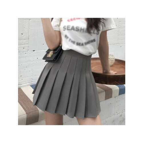Gonna a pieghe da donna, stile college, basic e versatile 1