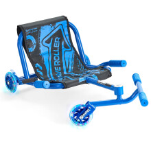 Blue Kids Scooter 4+ Years 132 lbs Side-to-Side Propulsion